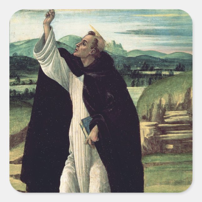 St. Dominic, c.1498-1505 Square Sticker (Front)