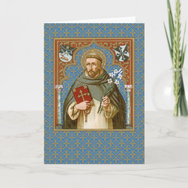 St. Dominic de Guzman (BK 011) Blank Greeting Card (Front)