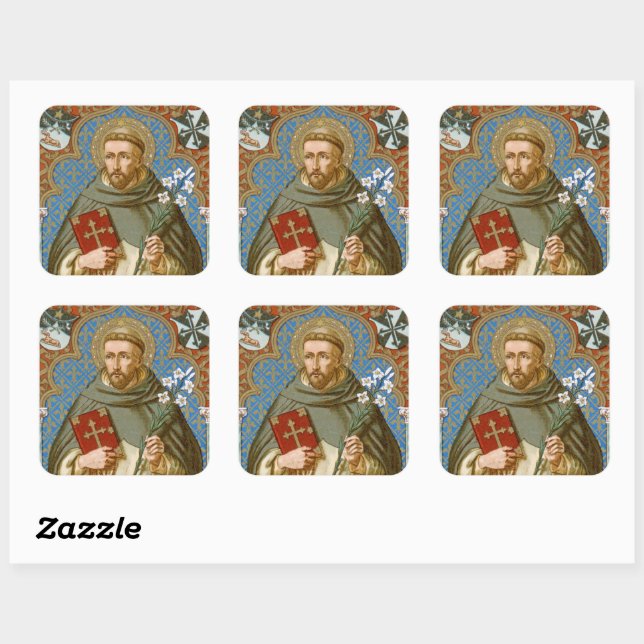 St. Dominic de Guzman (BK 011) Square Sticker (Sheet)