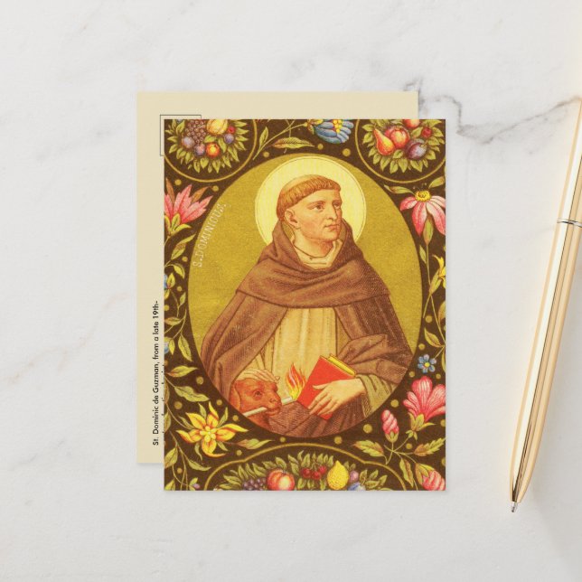 St. Dominic de Guzman (PM 02) Postcard 2 (Front/Back In Situ)