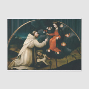 St. Dominic Receives the Rosary by Plautilla Nelli Tissue Paper