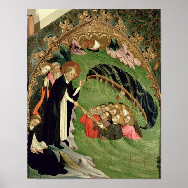 St. Dominic Rescuing Shipwrecked Poster (Front)