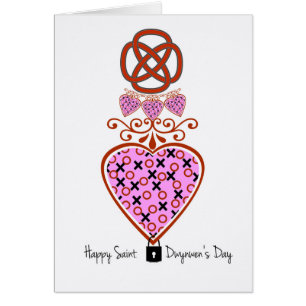 St. Dwynwen's Day, XOXO Heart With Celtic Knot