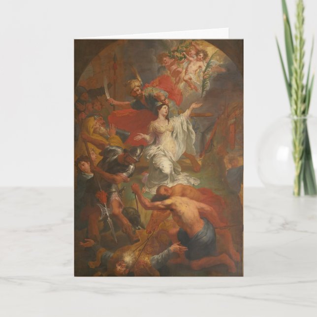 St. Dymphna Catholic Prayer Alzheimer Anxiety Card (Front)