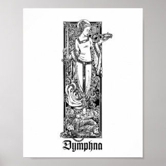 St. Dymphna of Gheel 8" x 10" Print