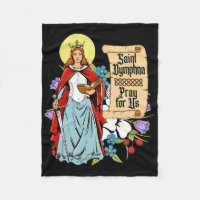 St Dymphna Purity Lily Patron Saint Mental Health