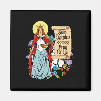 St Dymphna Purity Lily Patron Saint Mental Health Magnet