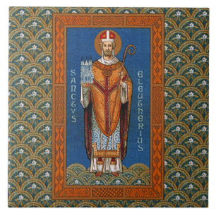 St. Eleutherius of Tournai (DG 01) Ceramic Tile