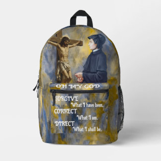 St Elizabeth Ann Seton Catholic Saint Printed Backpack