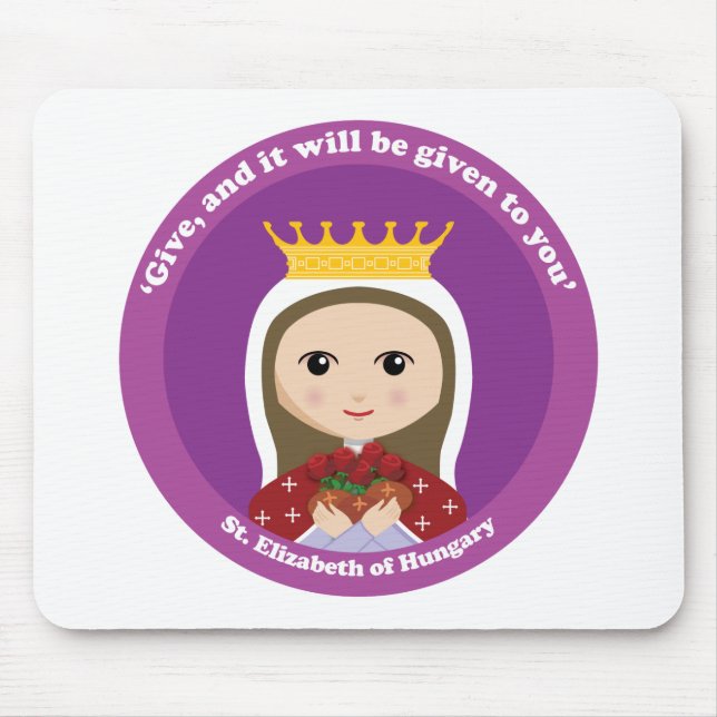 St. Elizabeth of Hungary Mouse Pad (Front)