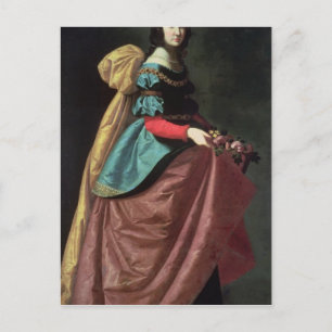 St. Elizabeth of Portugal 1640 Postcard