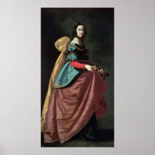St. Elizabeth of Portugal  1640 Poster