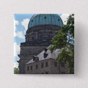St. Elizabeth's Church in Nuremberg, Germany 15 Cm Square Badge