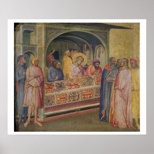 St. Eloi in the Silversmith's Workshop Poster (Front)