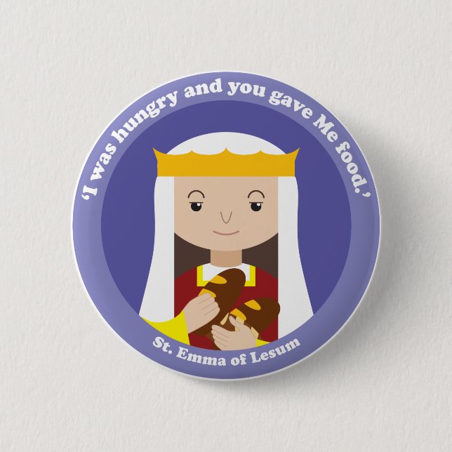St. Emma of Lesum 6 Cm Round Badge (Front)