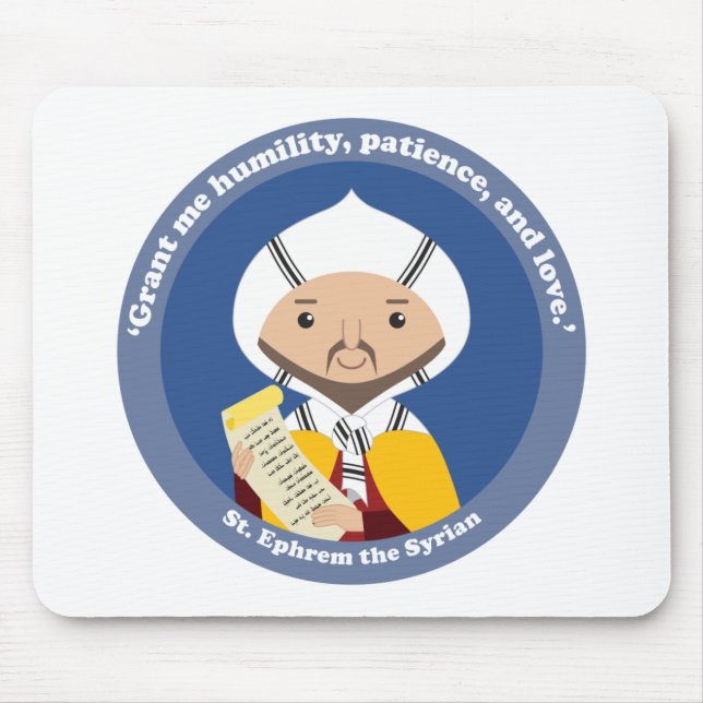St. Ephrem of Syria Mouse Pad (Front)