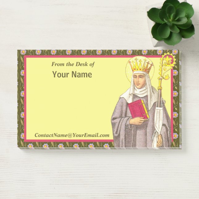 St. Etheldreda (Audrey) (P 003) 10"x6" Post-it Notes (Office)