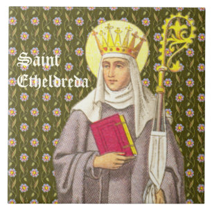 St. Etheldreda (Audrey) (P 003) Ceramic Tile