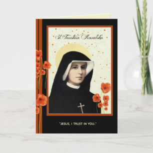 St. Faustina Divine Mercy, Mass Offering Card
