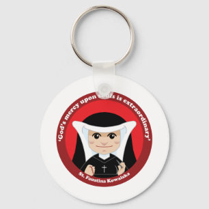 St. Faustina Kowalska Key Ring