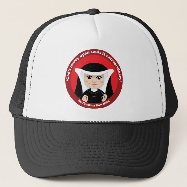 St. Faustina Kowalska Trucker Hat (Front)