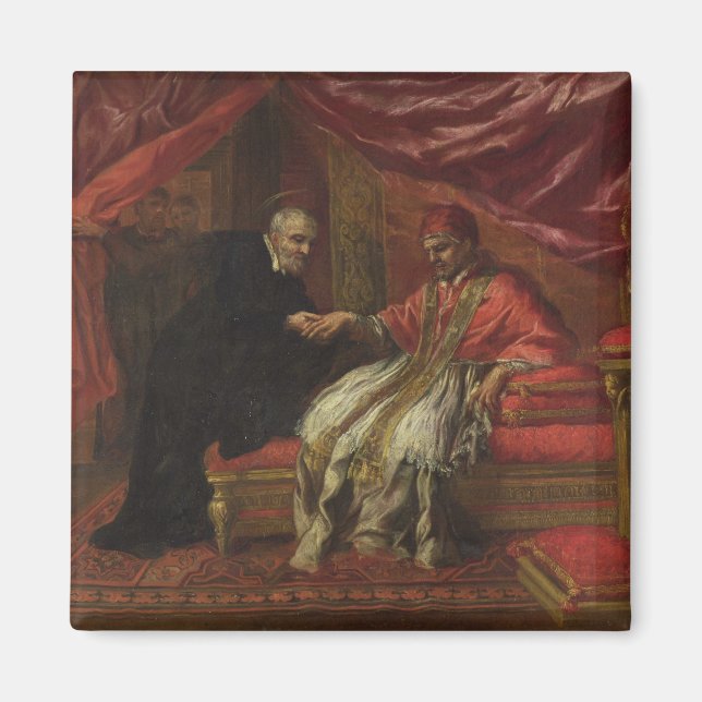 St. Filippo Neri Curing Pope Clemente VIII Magnet (Front)