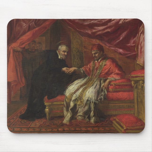 St. Filippo Neri Curing Pope Clemente VIII Mouse Pad (Front)