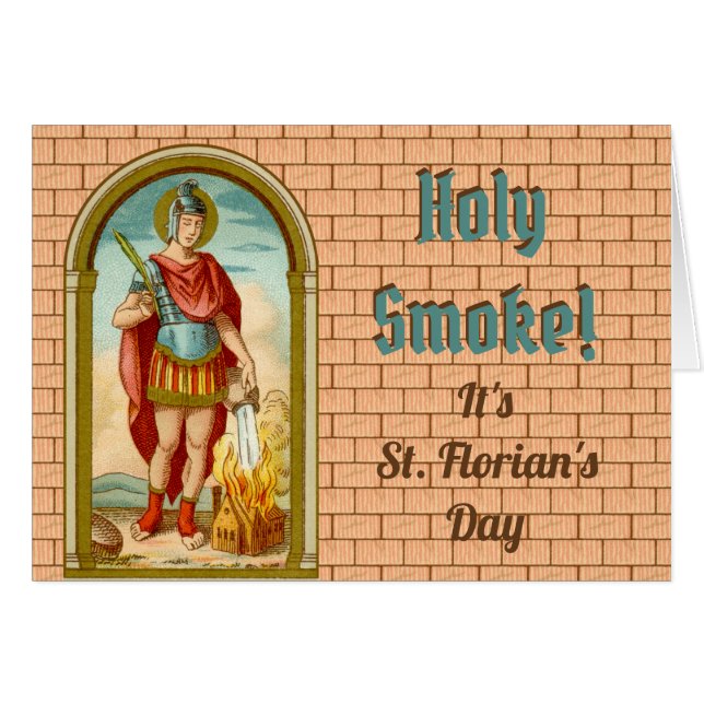 St. Florian of Lorch (BK 32) Blank Greeting Card (Front Horizontal)