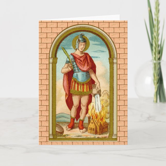 St. Florian of Lorch (BK 32) Blank Greeting Card (Front)