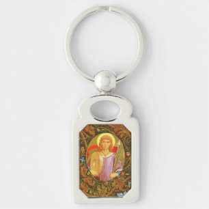 St. Florian of Lorch (PM 03) Rectangular Metal Key Ring