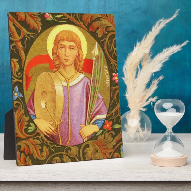 St. Florian (PM 03) 8"x10" Plaque 2 With Easel (Side)