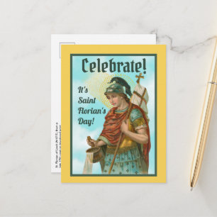 St. Florian with Bucket (Clear Skies; M 019) Postcard