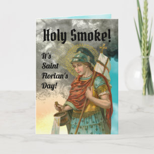 St. Florian with Bucket (Smoke; M 019) Card
