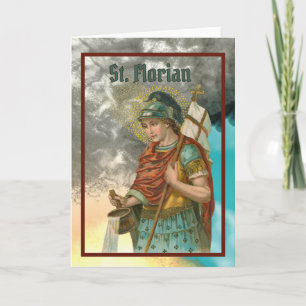 St. Florian with Bucket (Smoke; M 019) Card
