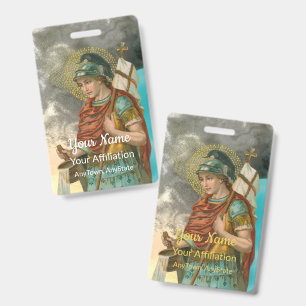 St. Florian with Bucket (Smoke; M 019) ID Badge