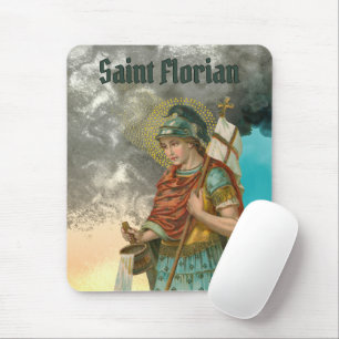 St. Florian with Bucket (Smoke; M 019) Mouse Pad