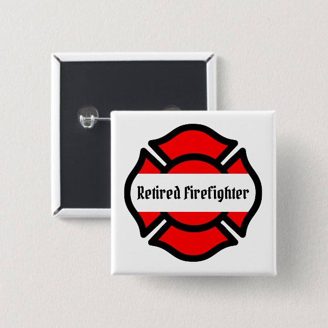 St. Florian's Cross 15 Cm Square Badge (Front & Back)