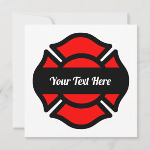 St. Florian's Cross Square Blank Greeting Card