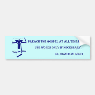 St Francis Bumper Sticker