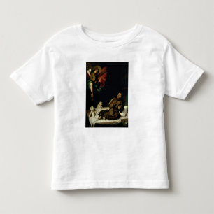 St. Francis comforted by an Angel Musician Toddler T-Shirt
