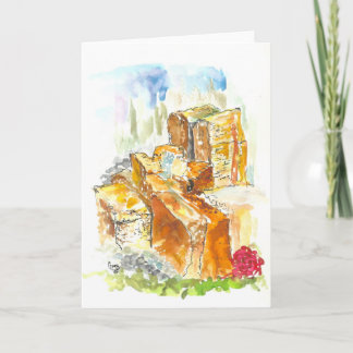 St Francis Fountain in Santa Fe Greeting card