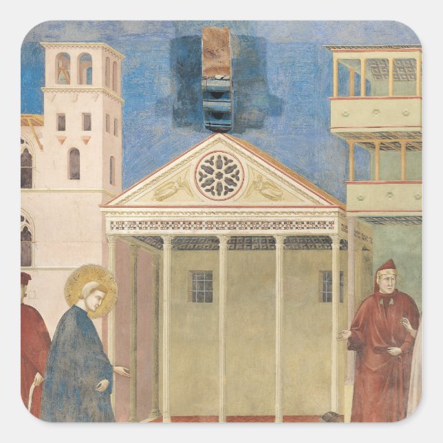 St. Francis Honoured by a Simple Man, 1297-99 Square Sticker (Front)