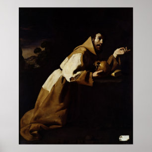 St. Francis in Meditation, 1639 Poster