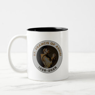 St. Francis of Assisi 1226–2026 & Prayer Gift Item Two-Tone Coffee Mug