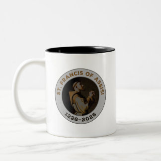St. Francis of Assisi 1226–2026 & Prayer Gift Item Two-Tone Coffee Mug