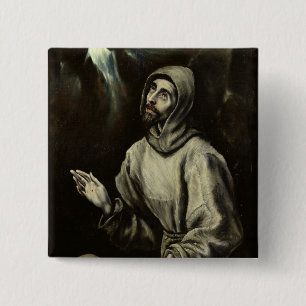 St. Francis of Assisi 15 Cm Square Badge