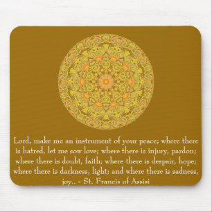 St. Francis of Assisi about FAITH Mouse Pad