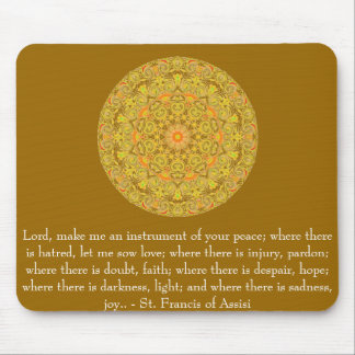 St. Francis of Assisi about FAITH Mouse Pad