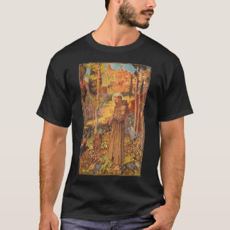 St Francis of Assisi Art Patron Saint of Animals C T-Shirt
