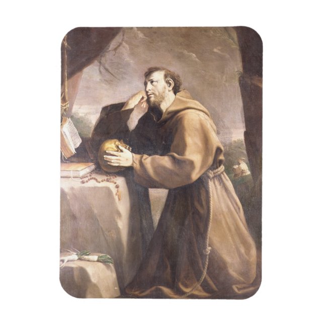 St. Francis of Assisi at Prayer Magnet (Vertical)